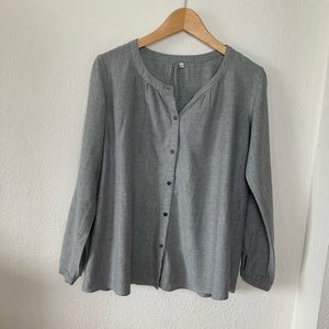 Muji Gray Blouse